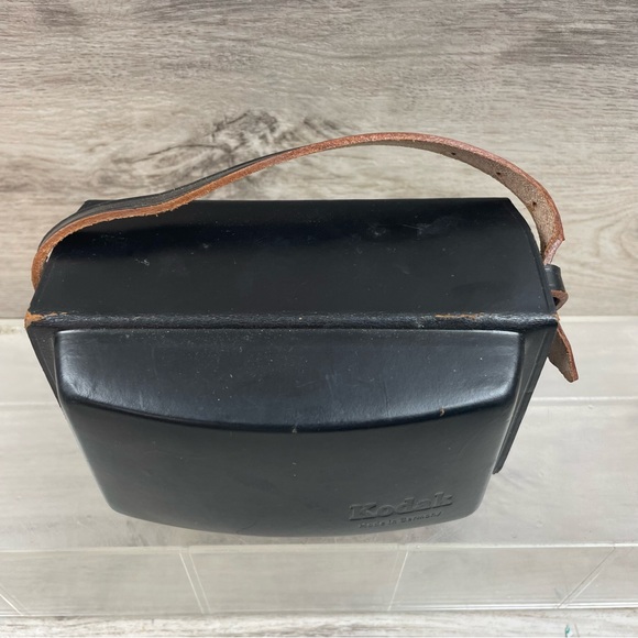 Vintage Kodak Germany Camera Case Black Leather #87189 - Picture 3 of 11